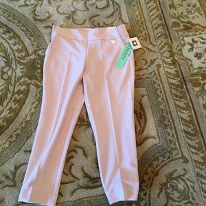 NWT - Anne Klein - Rose Smoke High Rise Slim Ankle Petite Slacks